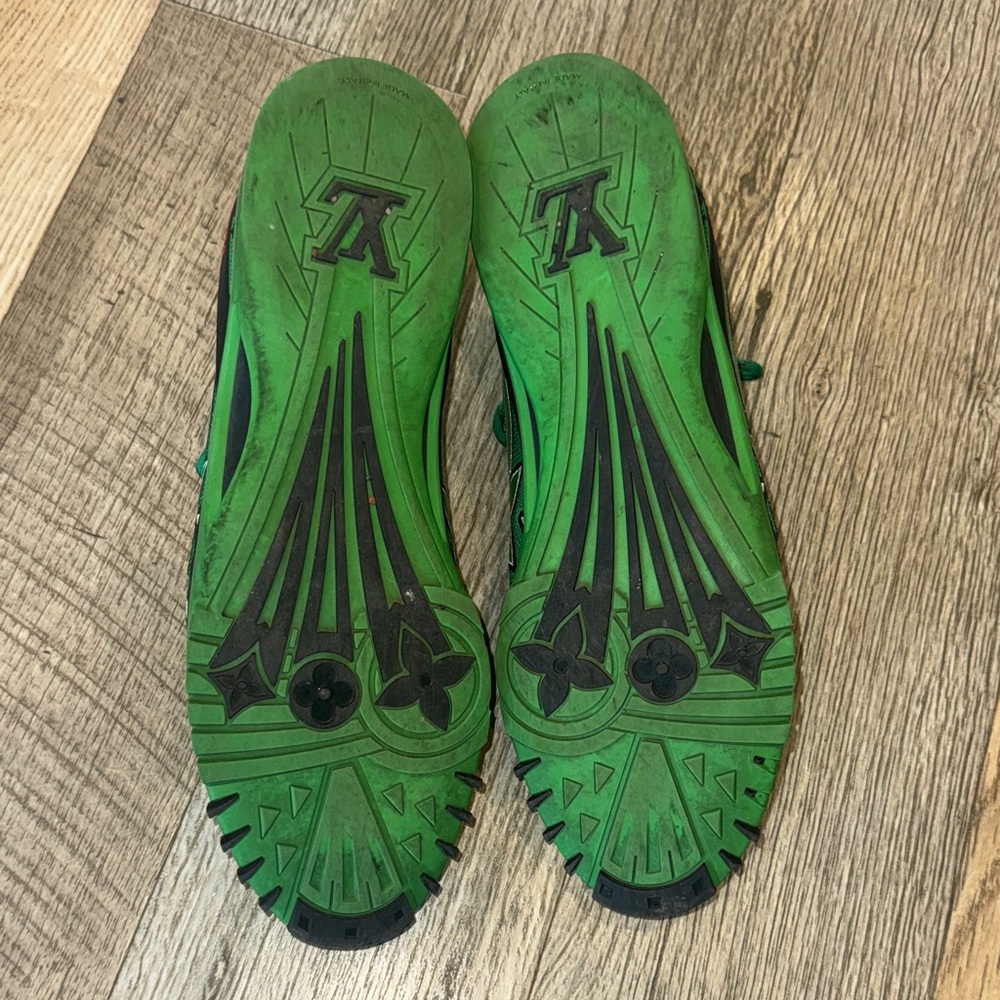 Louis Vuitton Green Athletic Sneakers - Picture 4 of 4